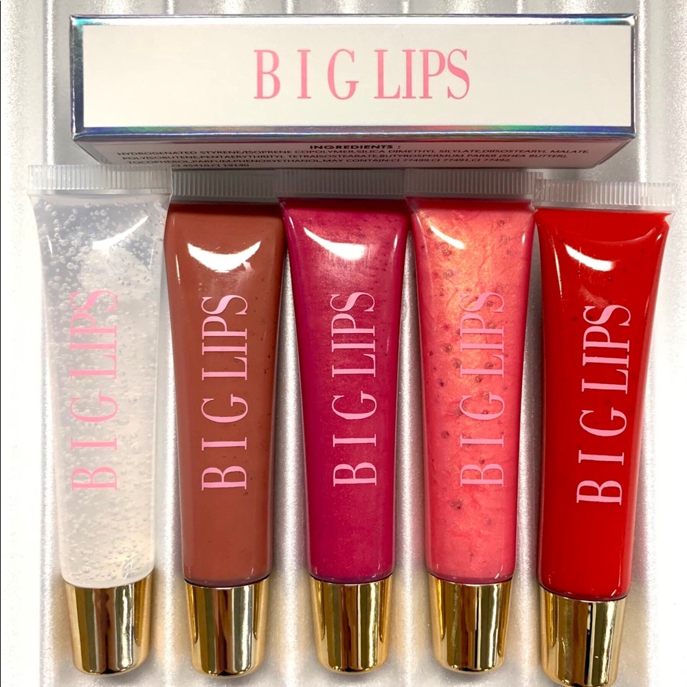B I G LIPS TINTED SHINE LIPGLOSS BUNDLE; SMOOTH